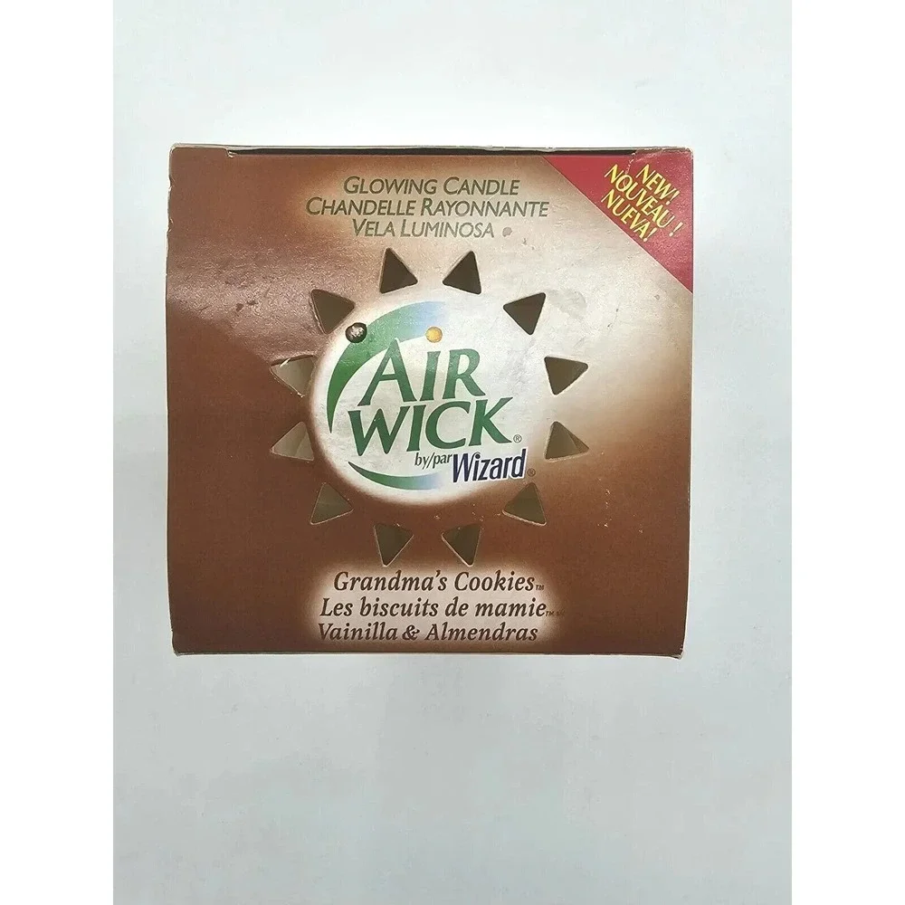 AIRWICK Grandmas Cookies by Wizard Glowing Candle Discontinued 2002 New